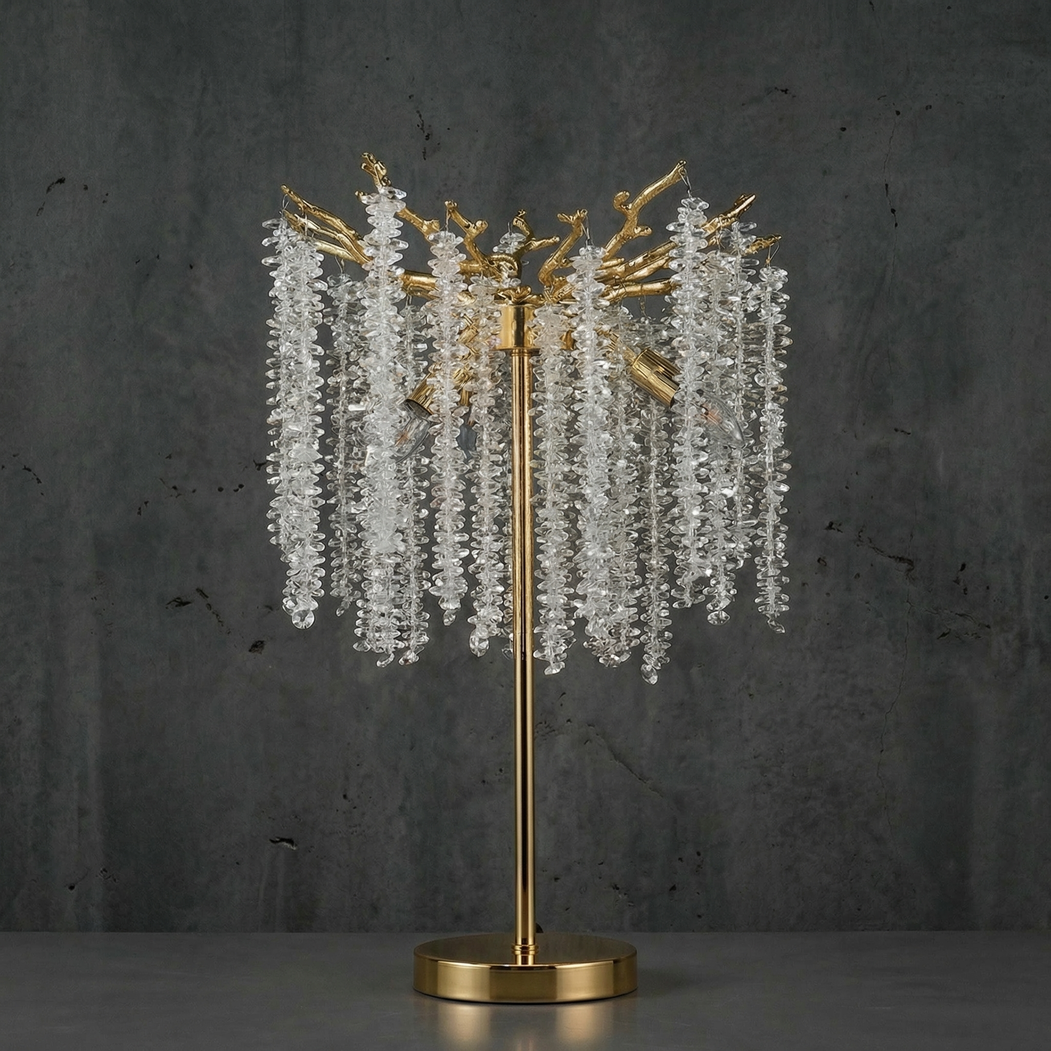 Wisteria Bead Table Lamp - dark