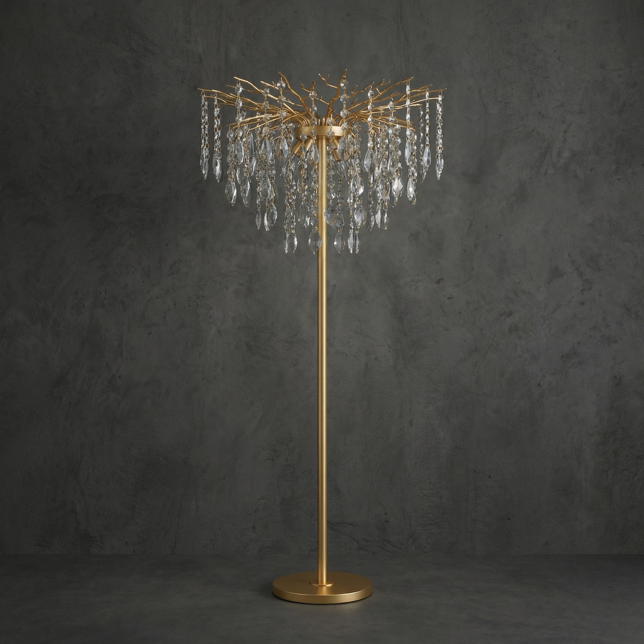 Wisteria Petal Floor Lamp - dark