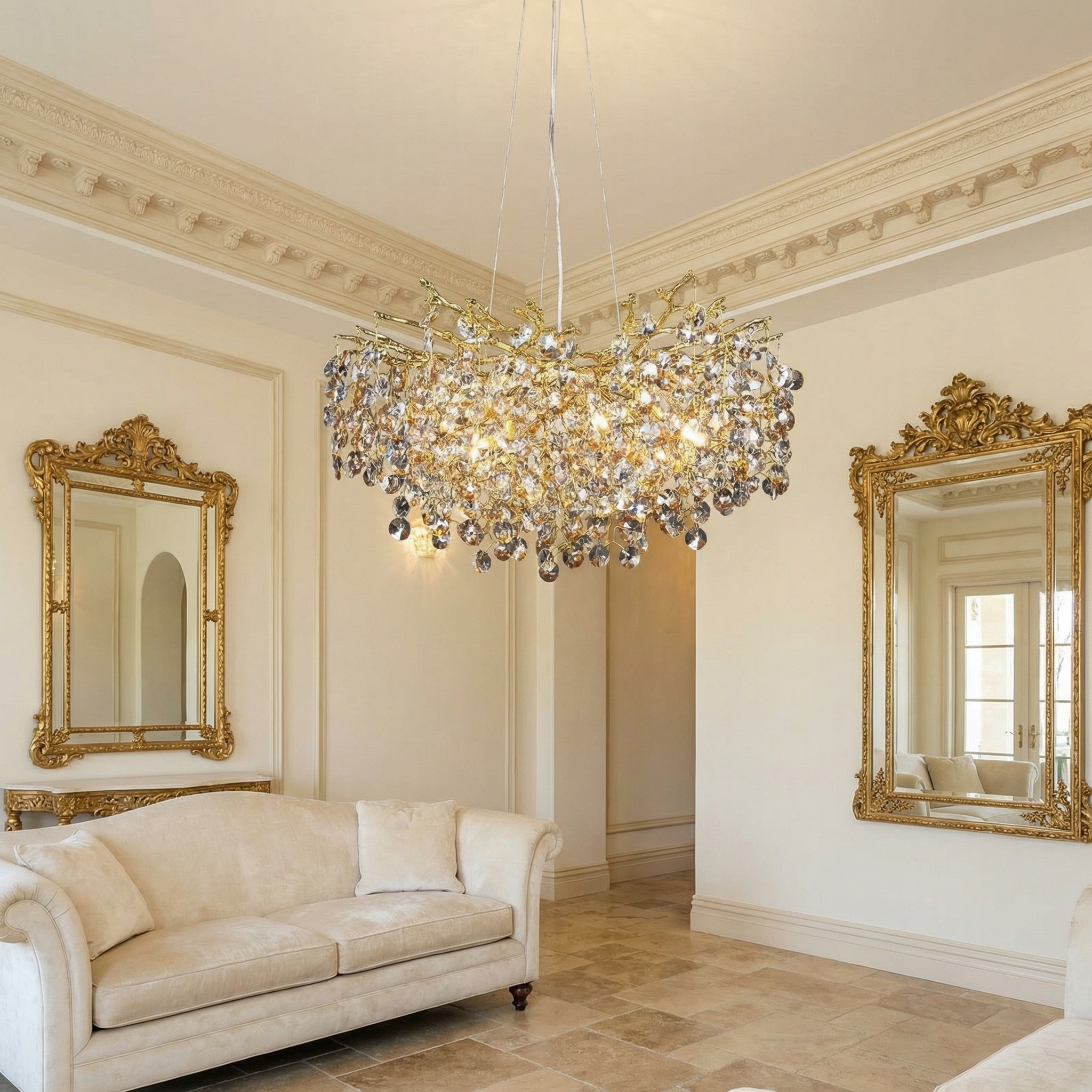 Wisteria Petal Round Chandelier - lifestyle (wisteria-petal-round-chandelier-24)