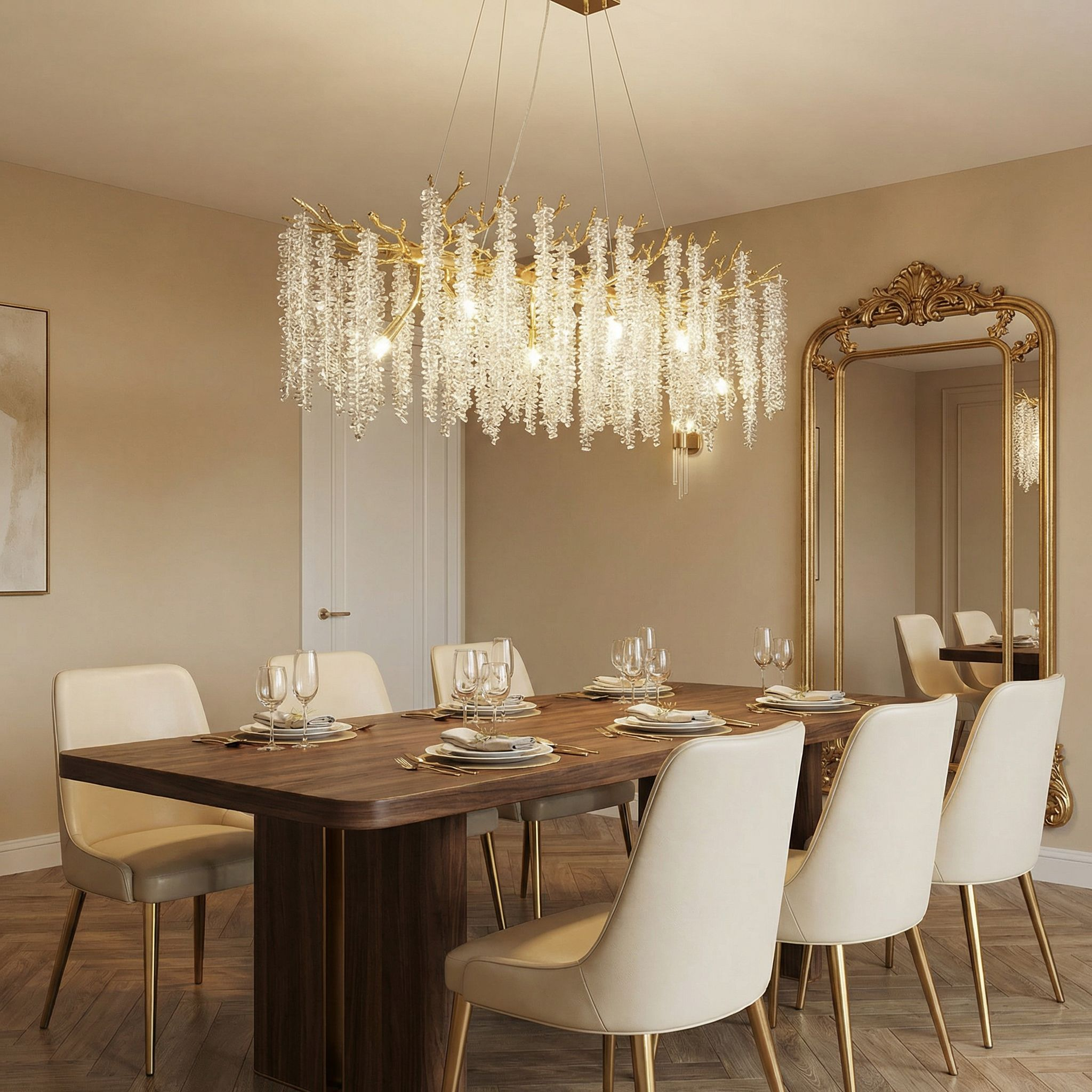 Wisteria Bead Oval Chandelier - lifestyle (wisteria-bead-oval-chandelier-40)