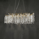 Wisteria Leaf Oval Chandelier - dark