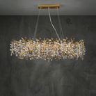 Wisteria Petal Oval Chandelier - dark