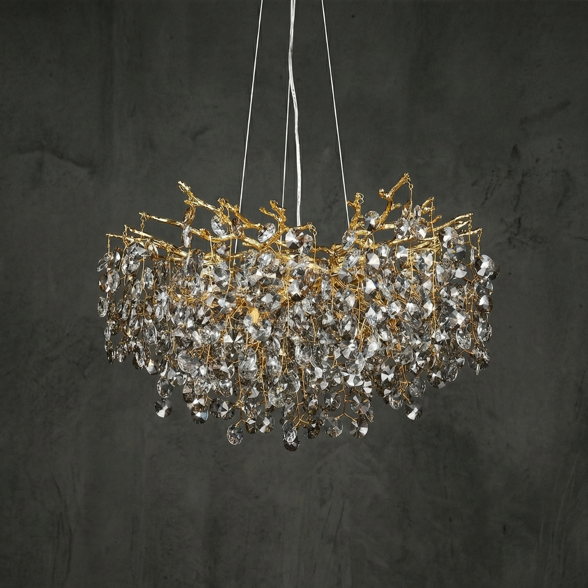 Wisteria Petal Round Chandelier - dark (wisteria-petal-round-chandelier-18)
