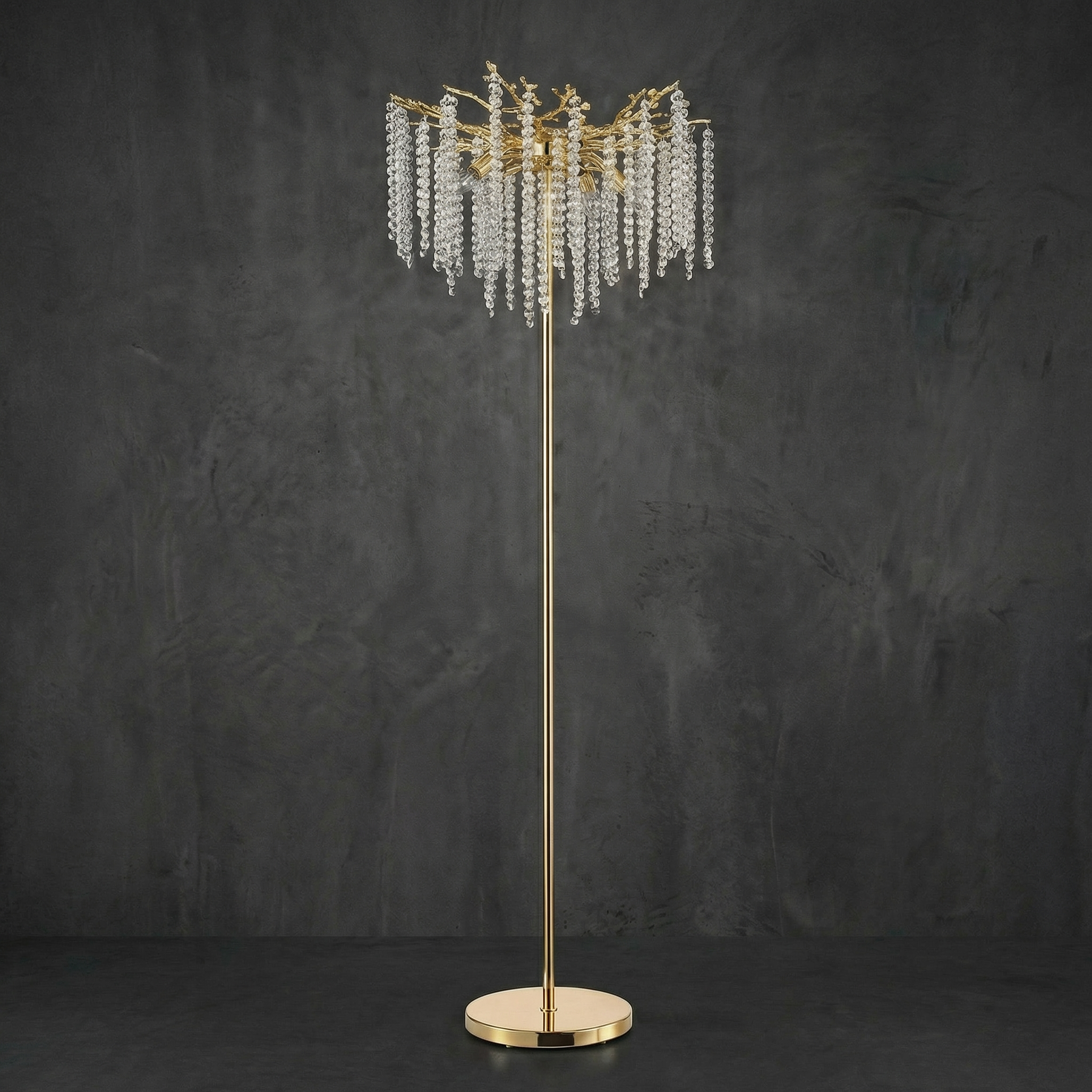 Wisteria Bead Floor Lamp - dark