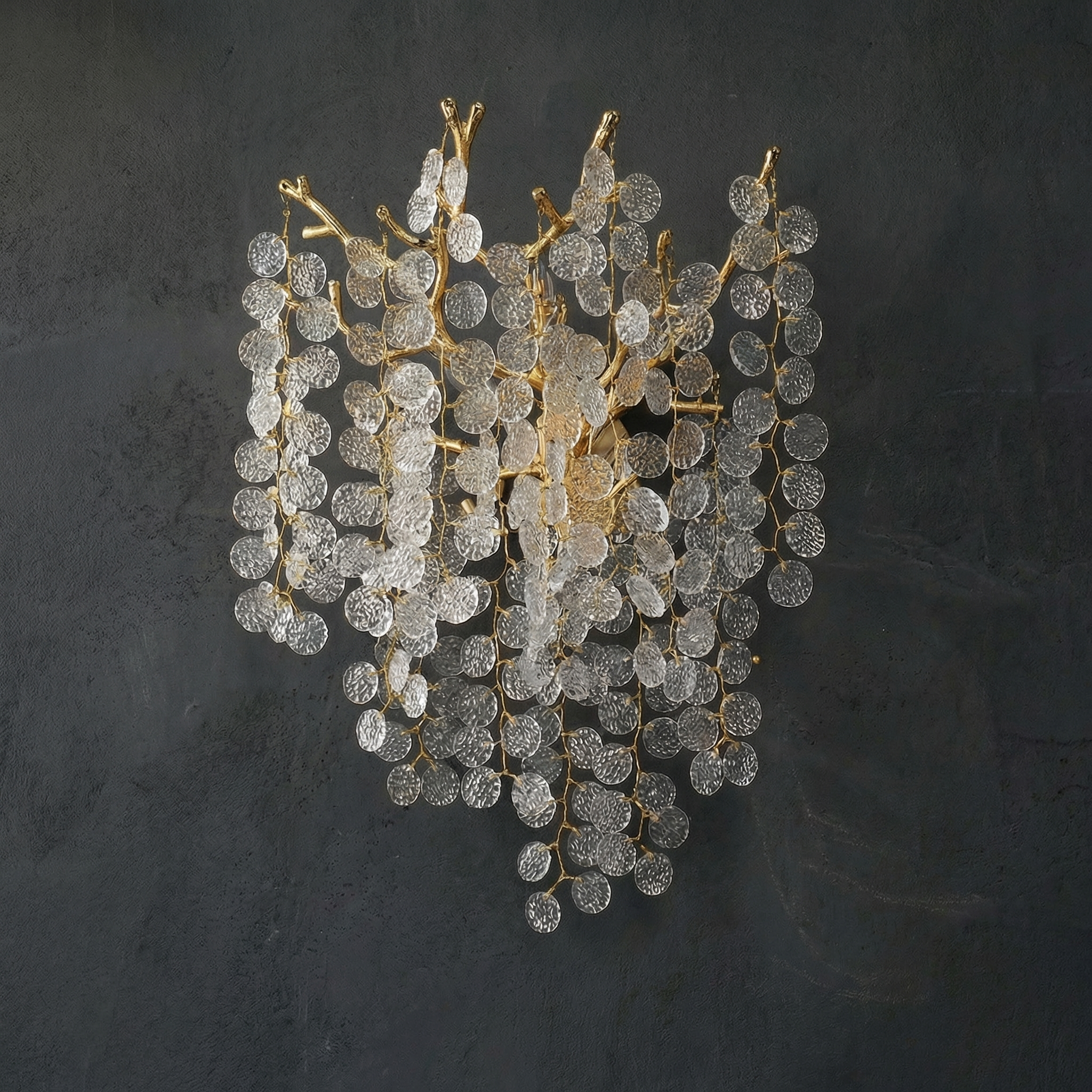 Wisteria Leaf Wall Sconce - dark (wisteria-leaf-wall-sconce-large)