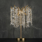 Wisteria Leaf Table Lamp - dark