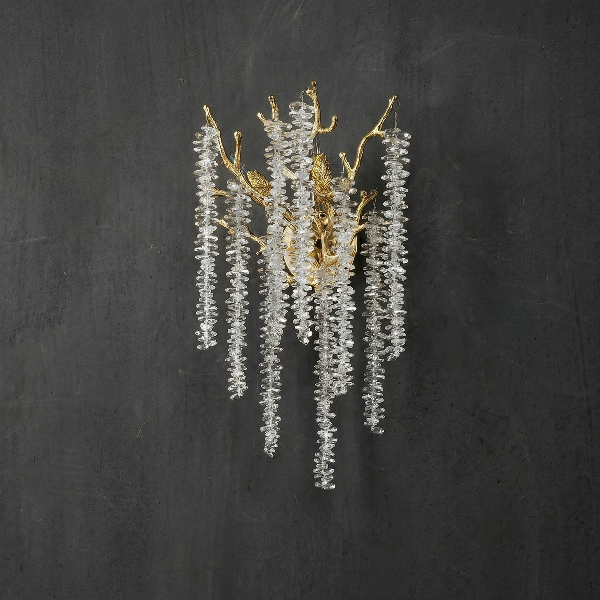 Wisteria Bead Wall Sconce - dark
