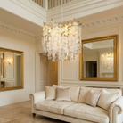 Wisteria Leaf Round Chandelier - lifestyle (wisteria-leaf-round-chandelier-18)
