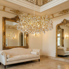 Wisteria Petal Round Chandelier - lifestyle