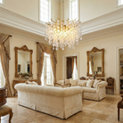 Wisteria Leaf Round Chandelier - lifestyle