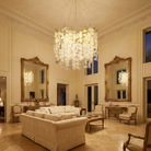 Wisteria Leaf Round Chandelier - scene