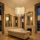 Wisteria Leaf Round Chandelier - scene (wisteria-leaf-round-chandelier-24)